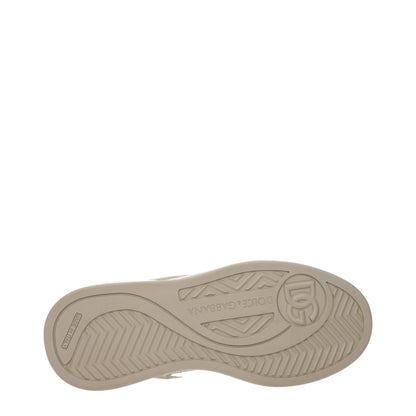 Dolce & Gabbana White Fabric Low Top Sneakers