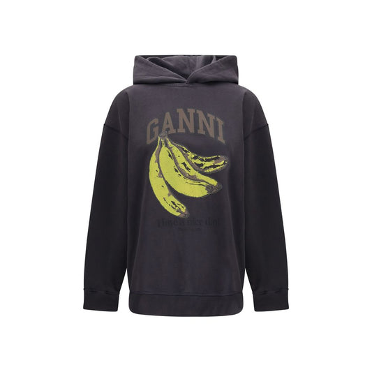 Ganni Black Cotton Sweatshirt1728,72470364320,Black,Clothing,Ganni,L,M,New with tags,S,Sweaters - Clothing,Sweatshirts - Sweaters - Clothing,Women,XS