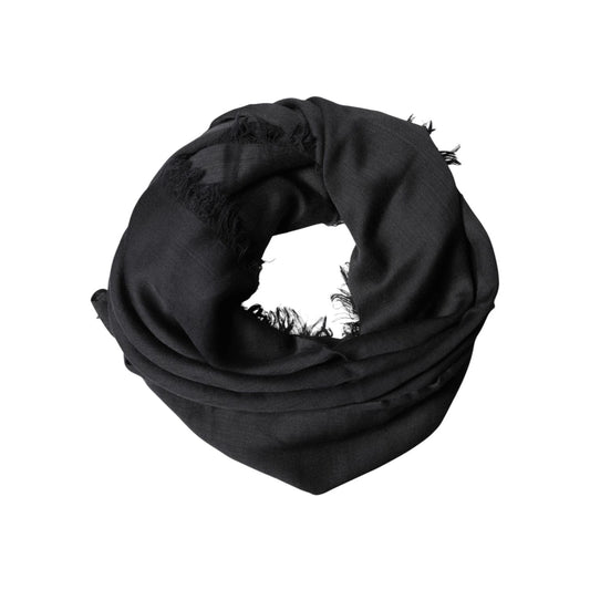 Dolce & Gabbana Black Lace Stole Neck Wrap Shawl Scarf
