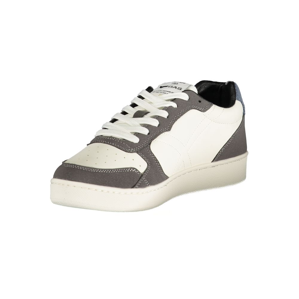 Gas Bianco Polyurethane Men Sneaker1728,67403481248,Athletic - Sneakers - Shoes,EU41/US8,EU42/US9,EU43/US10,EU44/US11,EU45/US12,EU46,Gas,Men,New with tags,Shoes,Sneakers - Shoes,White