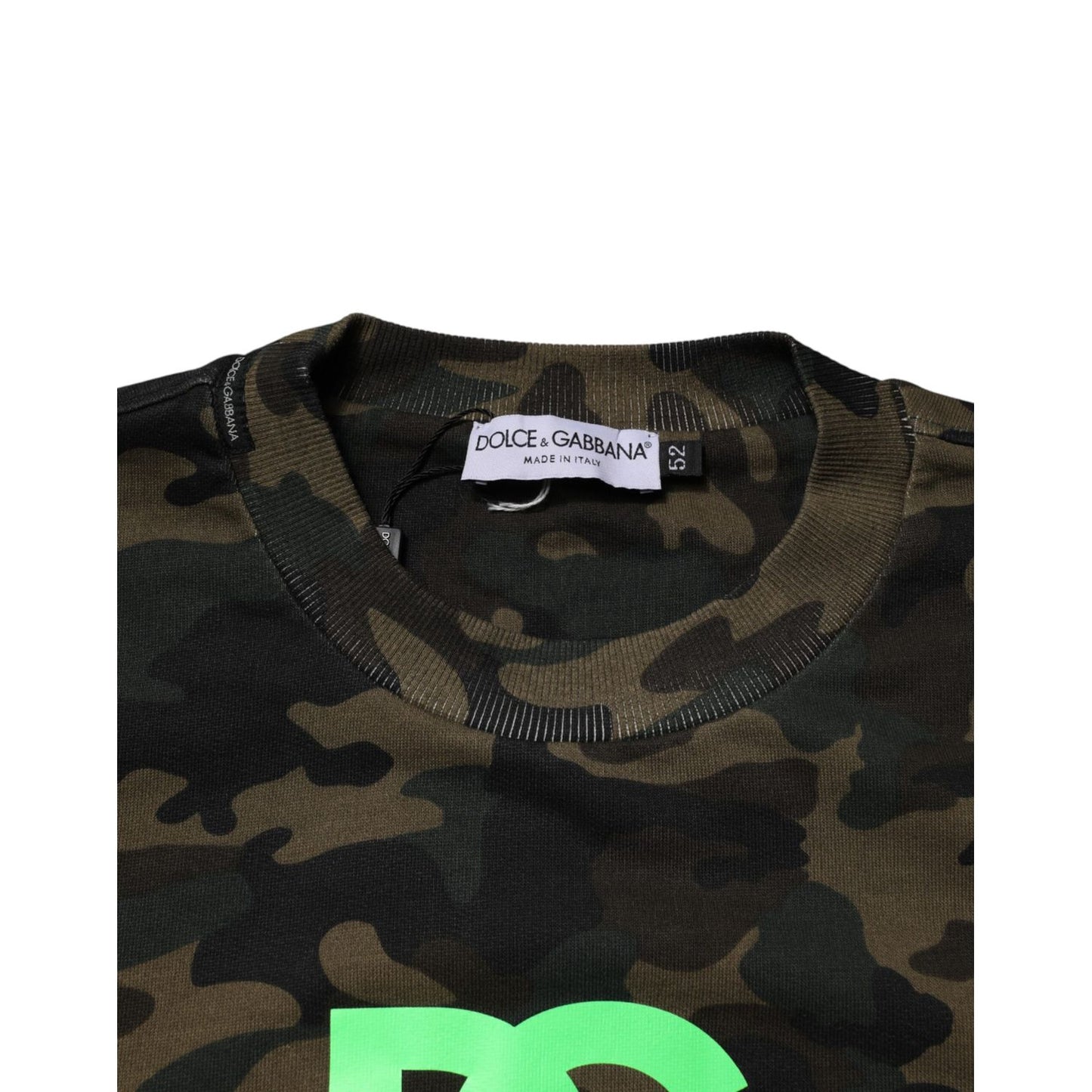 Dolce & Gabbana Multicolor Camouflage Men Sweatshirt Sweater