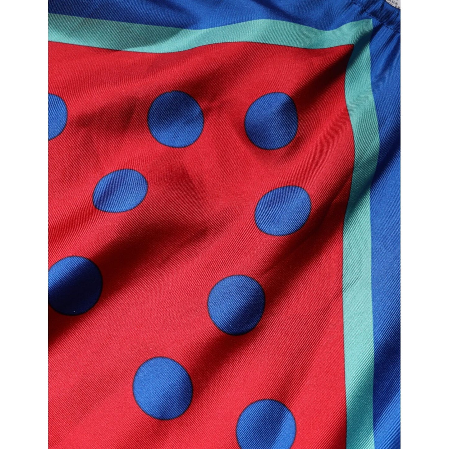 Dolce & Gabbana Multicolor Polka Dot Tie Halter Blouse Top