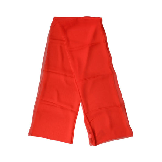 Dolce & Gabbana Red Stole Silk Neck Wrap Shawl Scarf