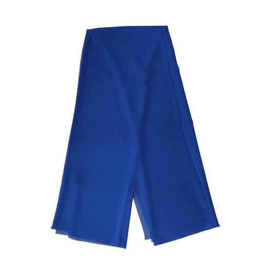 Dolce & Gabbana Blue Silk Stole Neck Wrap Shawl Men Scarf