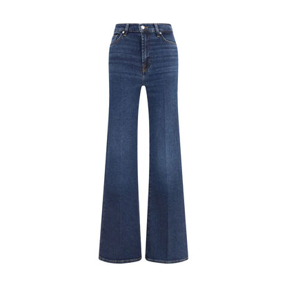 7FOR Blue Cotton Flared Jeans 1728,27,30,72470364320,7FOR,Blue,Clothing,Flared Jeans - Jeans Denim - Clothing,Jeans Denim - Clothing,New with tags,Women
