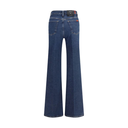 7FOR Blue Cotton Flared Jeans 1728,27,30,72470364320,7FOR,Blue,Clothing,Flared Jeans - Jeans Denim - Clothing,Jeans Denim - Clothing,New with tags,Women