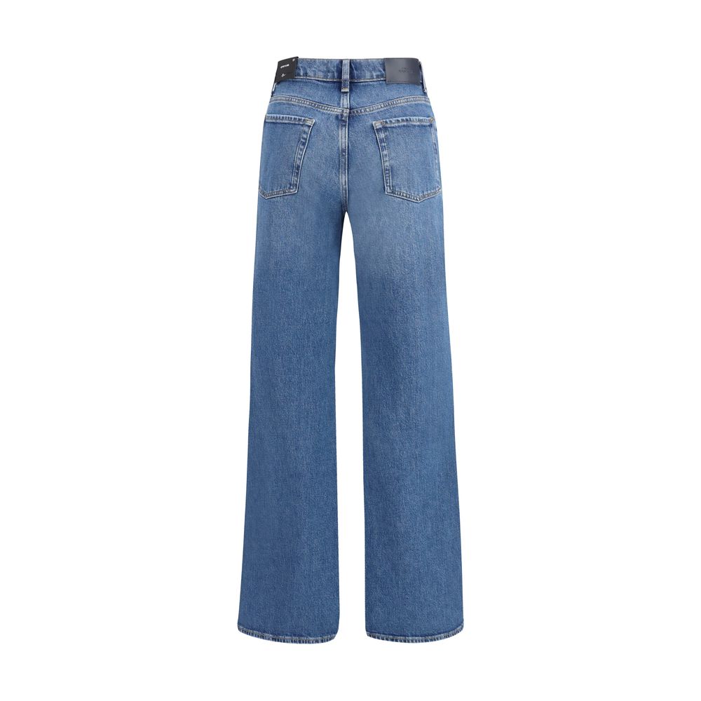7FOR Blue Cotton Flared Jeans 1728,27,72470364320,7FOR,Blue,Clothing,Flared Jeans - Jeans Denim - Clothing,Jeans Denim - Clothing,New with tags,W25,Women