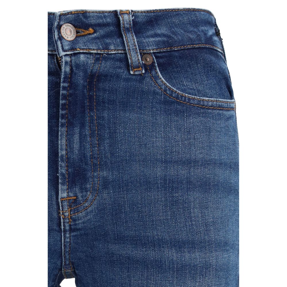 7FOR Blue Cotton Bootcut Jeans 1728,26,27,28,72470364320,7FOR,Blue,Bootcut Jeans - Jeans Denim - Clothing,Clothing,Jeans Denim - Clothing,New with tags,W24,W25,W29,Women