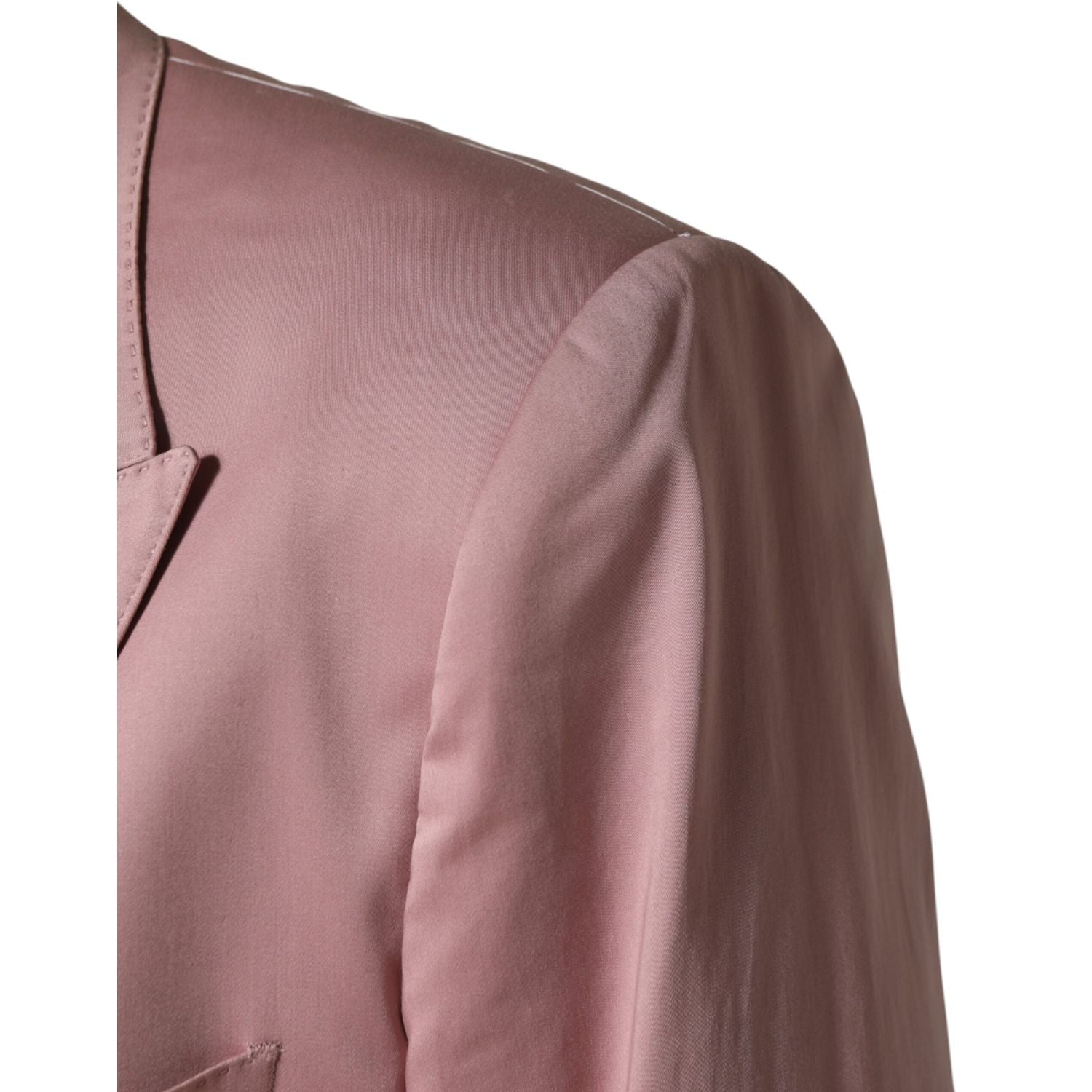 Dolce & Gabbana Pink Cotton Single Breasted 3 Piece Suit