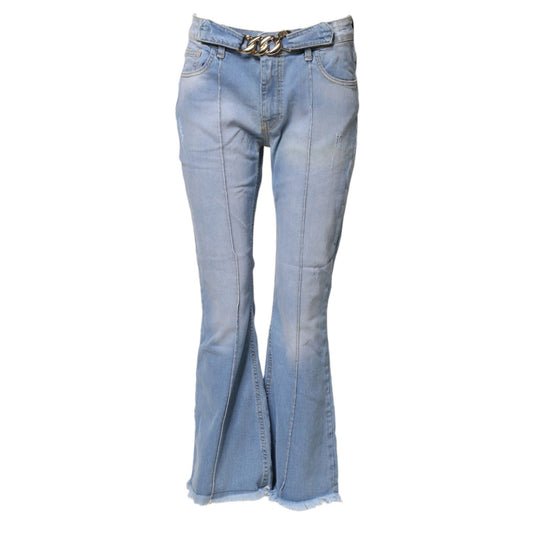 CRISTINAEFFE Light Blue Washed High Waist Bootcut Denim Jeans1728,67345645728,Bootcut Jeans - Jeans Denim - Clothing,Clothing,CRISTINAEFFE,Jeans Denim - Clothing,Light Blue,Material: 98% Cotton 2% Elastane,Preowned / Defect,W27,Women