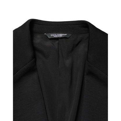 Dolce & Gabbana Black Wool Single Breasted 2 Button Blazer1728,67345645728,Black,Blazers - Suits & Blazers - Clothing,Clothing,Dolce & Gabbana,IT46 | S,Material: 08%PA+92%WV,Men,New with tags,Suits & Blazers - Clothing