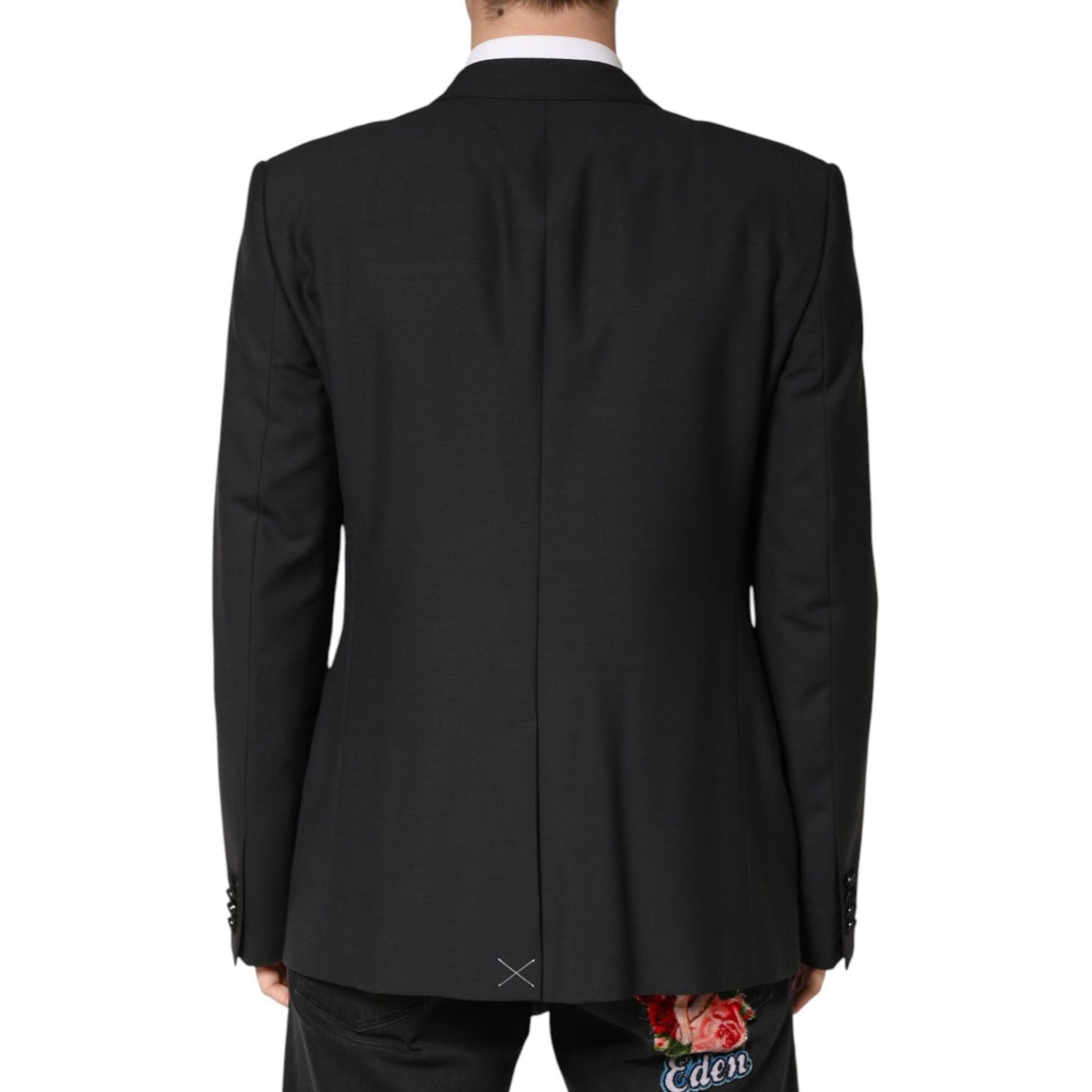 Dolce & Gabbana Black MARTINI Single Breasted Jacket Blazer1728,67345645728,Black,Blazers - Suits & Blazers - Clothing,Clothing,Dolce & Gabbana,IT54 | XL,Material: 90% Virgin Wool 7% Silk 3% Polyester,Men,New with tags,Suits & Blazers - Clothing