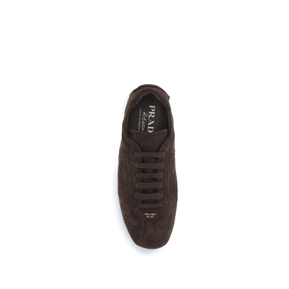Prada Brown Lamb Ovis Aries Aries Athletic Sneakers 1728,72470364320,Athletic - Sneakers - Shoes,Brown,EU 38 | US 5,EU39/US6,EU41/US8,EU44/US11,Men,New with tags,Prada,Shoes,Sneakers - Shoes
