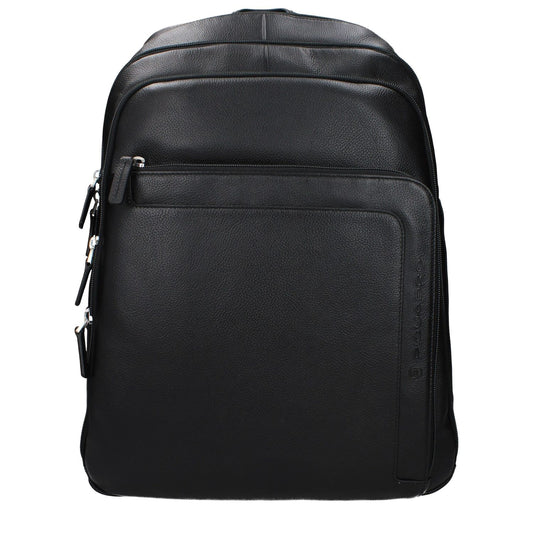 Piquadro Black Leather Backpack1728,75667636384,Backpacks - Bags,Bags,Black,Men,New with tags,Piquadro