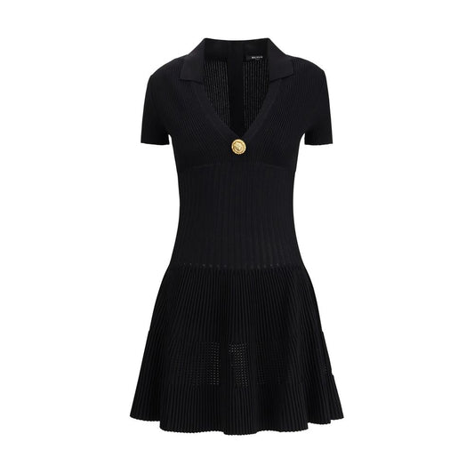 Balmain Black Viscose Casual Dress1728,72470364320,Balmain,Black,Casual - Dresses - Clothing,Clothing,Dresses - Clothing,IT40 | M,IT42 | L,New with tags,Short - Dresses - Clothing,Shortsleeve - Dresses - Clothing,Women