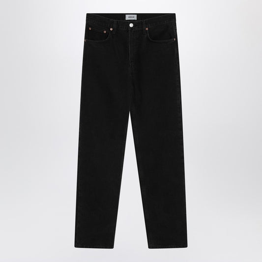 AGOLDE Black jeans in regenerated denim