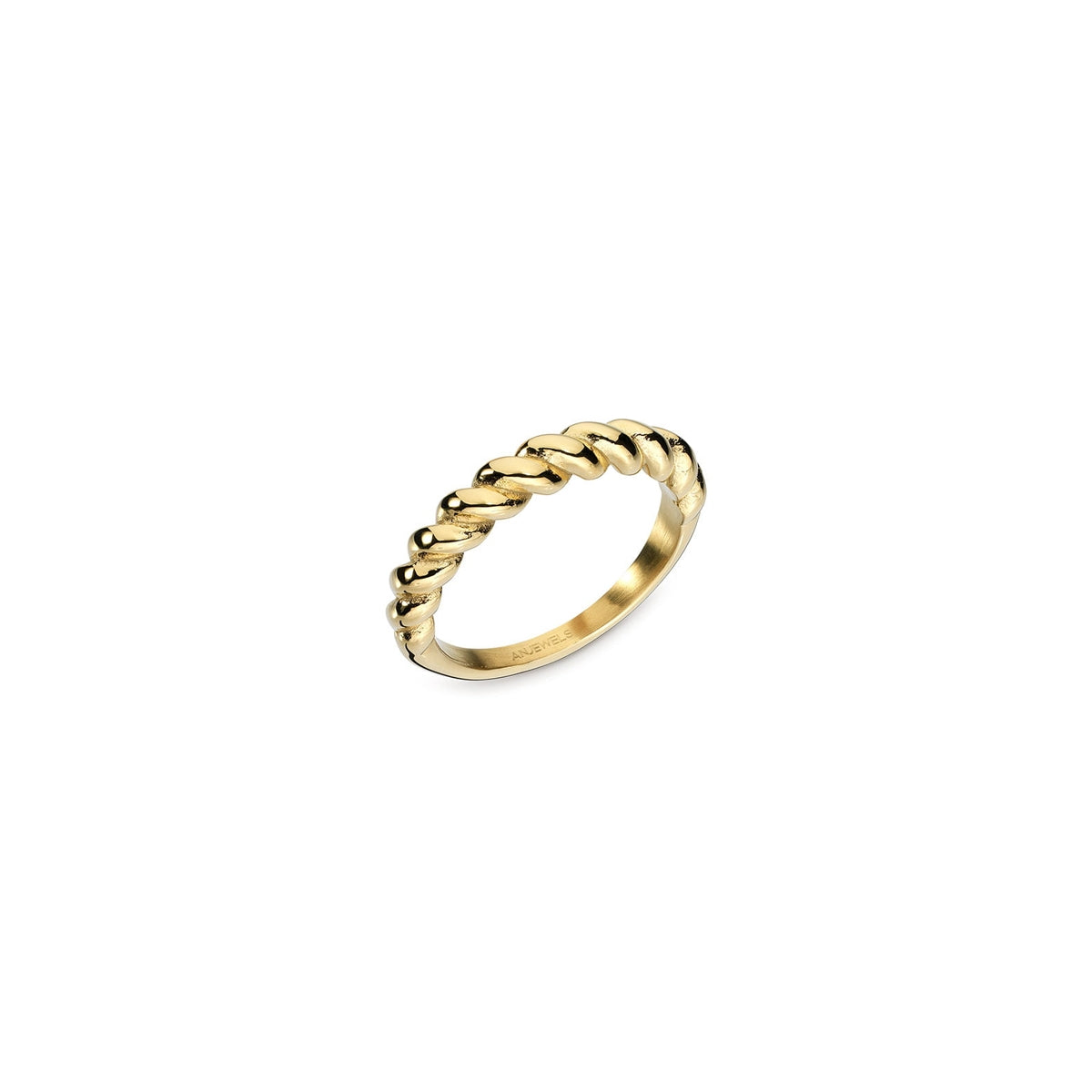 AN JEWELS JEWELRY Mod. AAC.R05Y-9 gold twisted ring