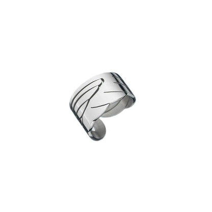 AN JEWELS JEWELRY Mod. AL.RFY01S-9 silver ring with engraved design