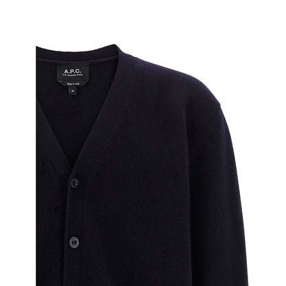 A.P.C. Blue Wool Cardigan