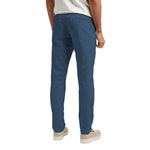 Rear view of AT.P.CO Blue Cotton Men's Trouser showcasing sleek design and vibrant color, perfect for modern style and comfort.