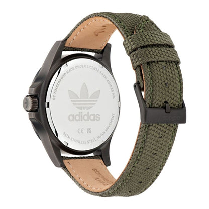 Adidas Green Fabric Dress Watch