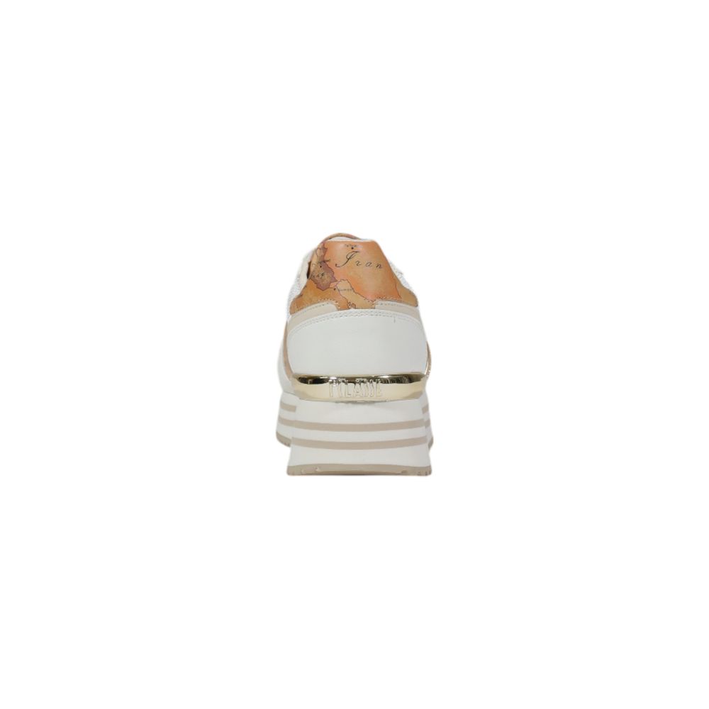 Alviero Martini Prima Classe White Polyethylene Platform Sneakers