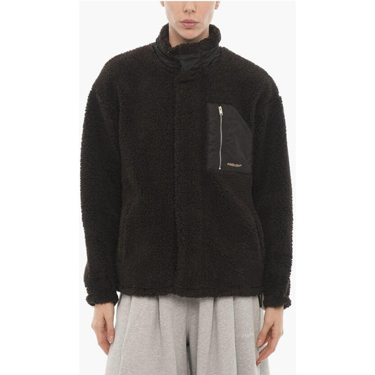 Ambush Ambush Two-Tone Fleece Jacket with Breast Pocket AM-P597550-S 1728,74866327712,Ambush,Beige,Clothing,Jackets & Coats - Women - Clothing,M,New with tags,S,Women,Women - Clothing,XS,XXS