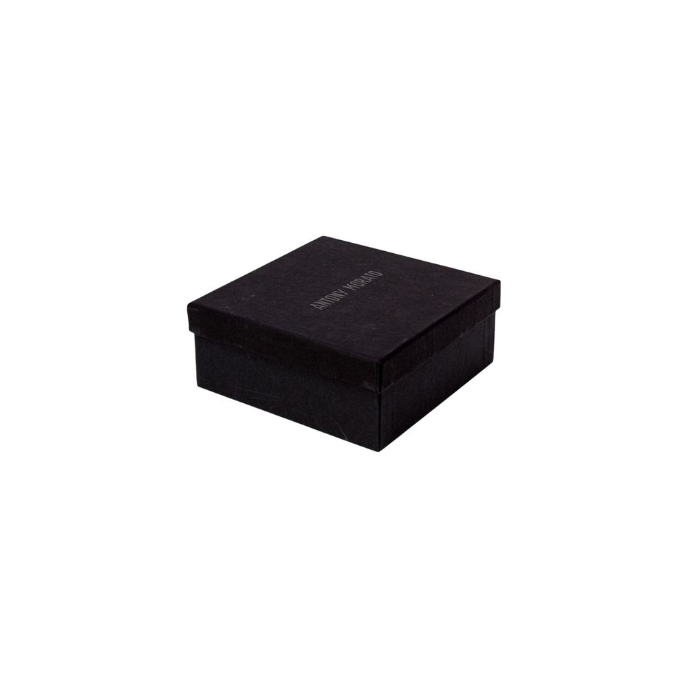 Antony Morato Black Leather Regular Belt packaging box