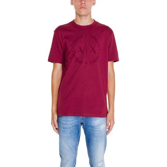 Armani Exchange Bordeaux Cotton T-Shirt AR-2786600129-IT52 | XL
