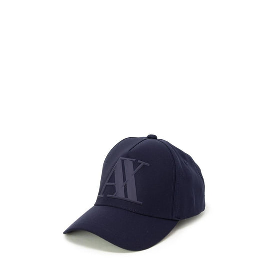Armani Exchange Blue Polyester Cap (Baseball Hat)