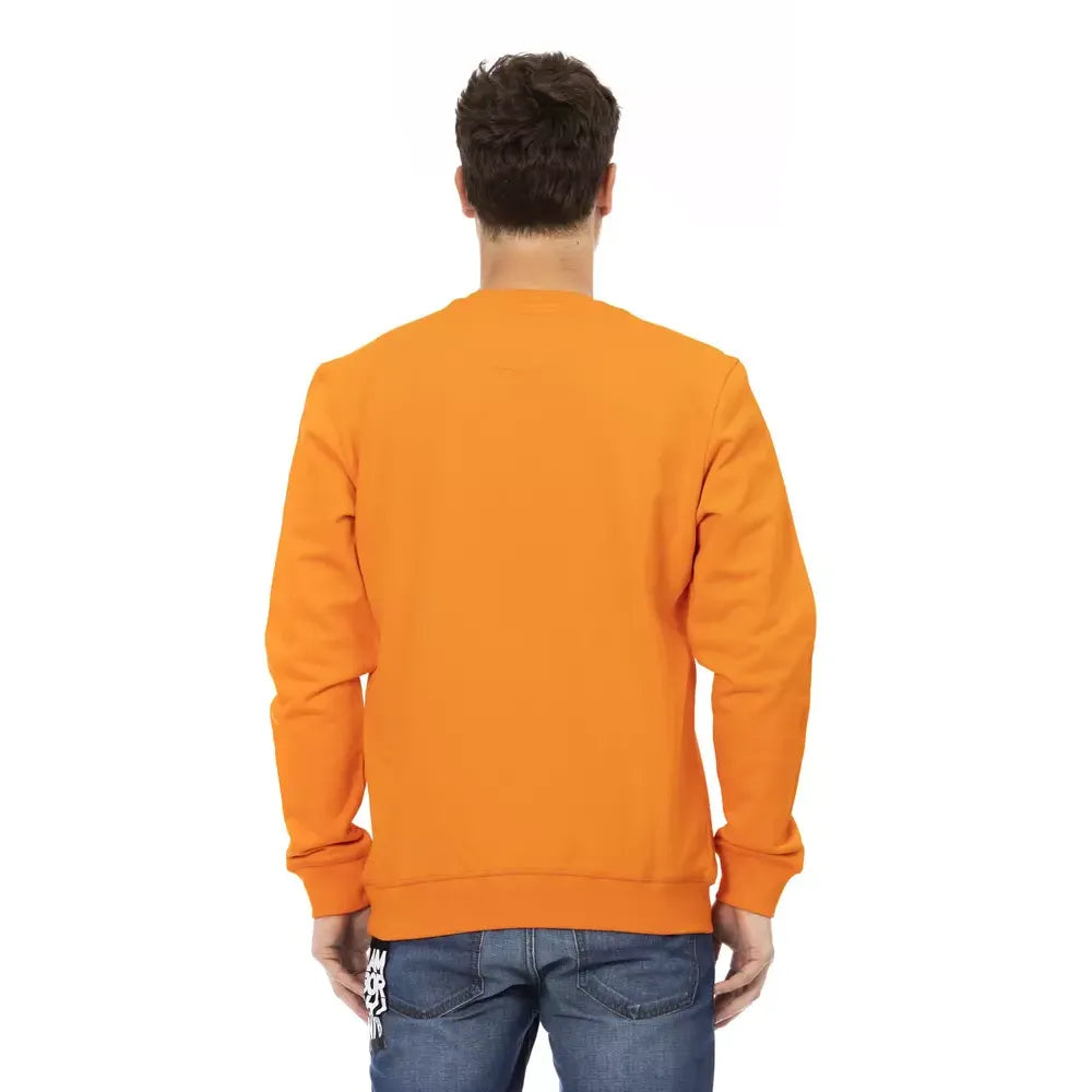 Automobili Lamborghini Orange Cotton Men's Sweater