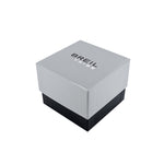 Official packaging box for BREIL Mod. EW0515 women's quartz watch with 32mm case and 3 ATM water resistance, mineral dial, and calendar function.