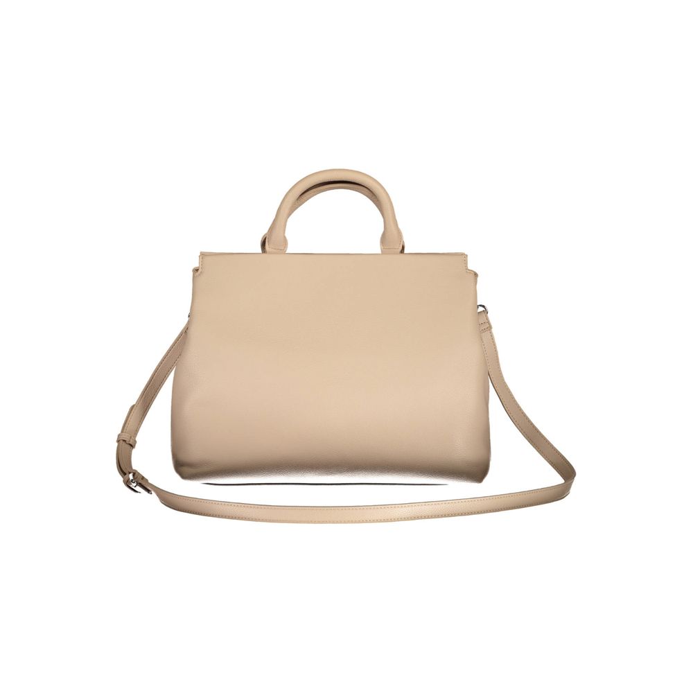 BYBLOS Beige Polyurethane Women Handbag BYBLOS