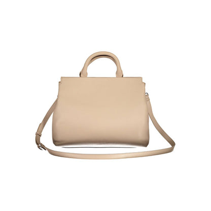 BYBLOS Beige Polyurethane Women Handbag BYBLOS
