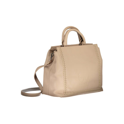 BYBLOS Beige Polyurethane Women Handbag BYBLOS