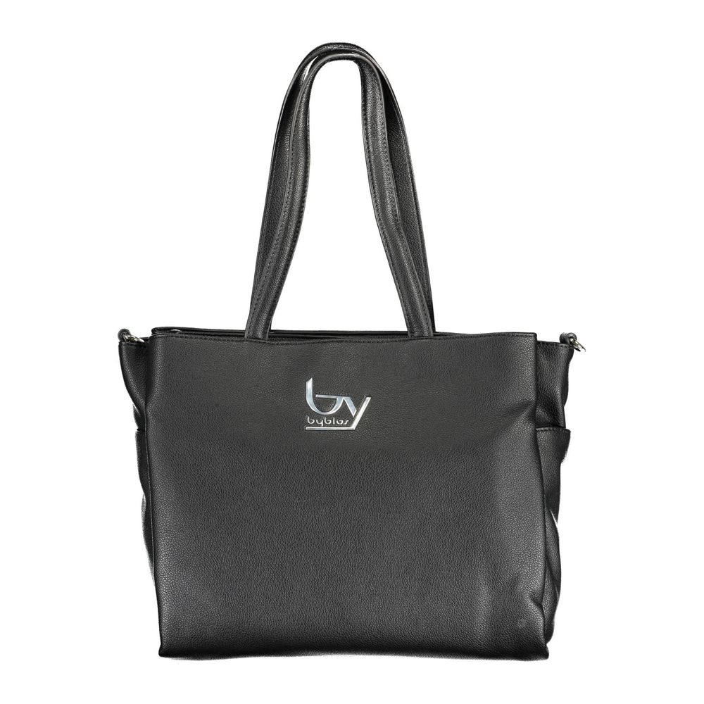 BYBLOS Black Polyurethane Women's Handbag 1728,67403481248,Bags,Black,BYBLOS,New with tags,Shoulder Bags - Bags,Women