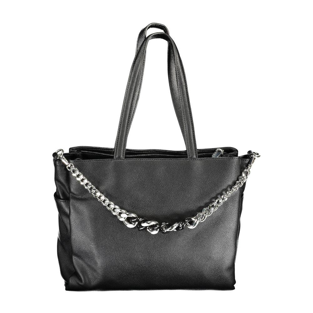 BYBLOS Black Polyurethane Women's Handbag 1728,67403481248,Bags,Black,BYBLOS,New with tags,Shoulder Bags - Bags,Women