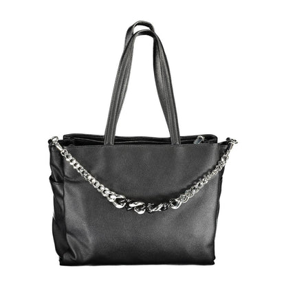 BYBLOS Black Polyurethane Women's Handbag 1728,67403481248,Bags,Black,BYBLOS,New with tags,Shoulder Bags - Bags,Women