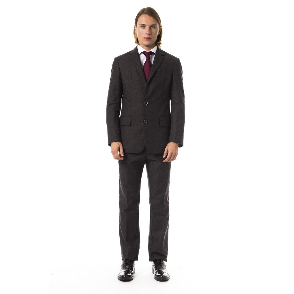 BYBLOS Brown Cotton Two-Piece Suit1728,67400106144,Brown,BYBLOS,Clothing,IT50 | L,Men,New with tags,Suits & Blazers - Clothing,Two-Piece Suits - Suits & Blazers - Clothing
