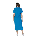 B.Young Blue Cotton Midi Skirt