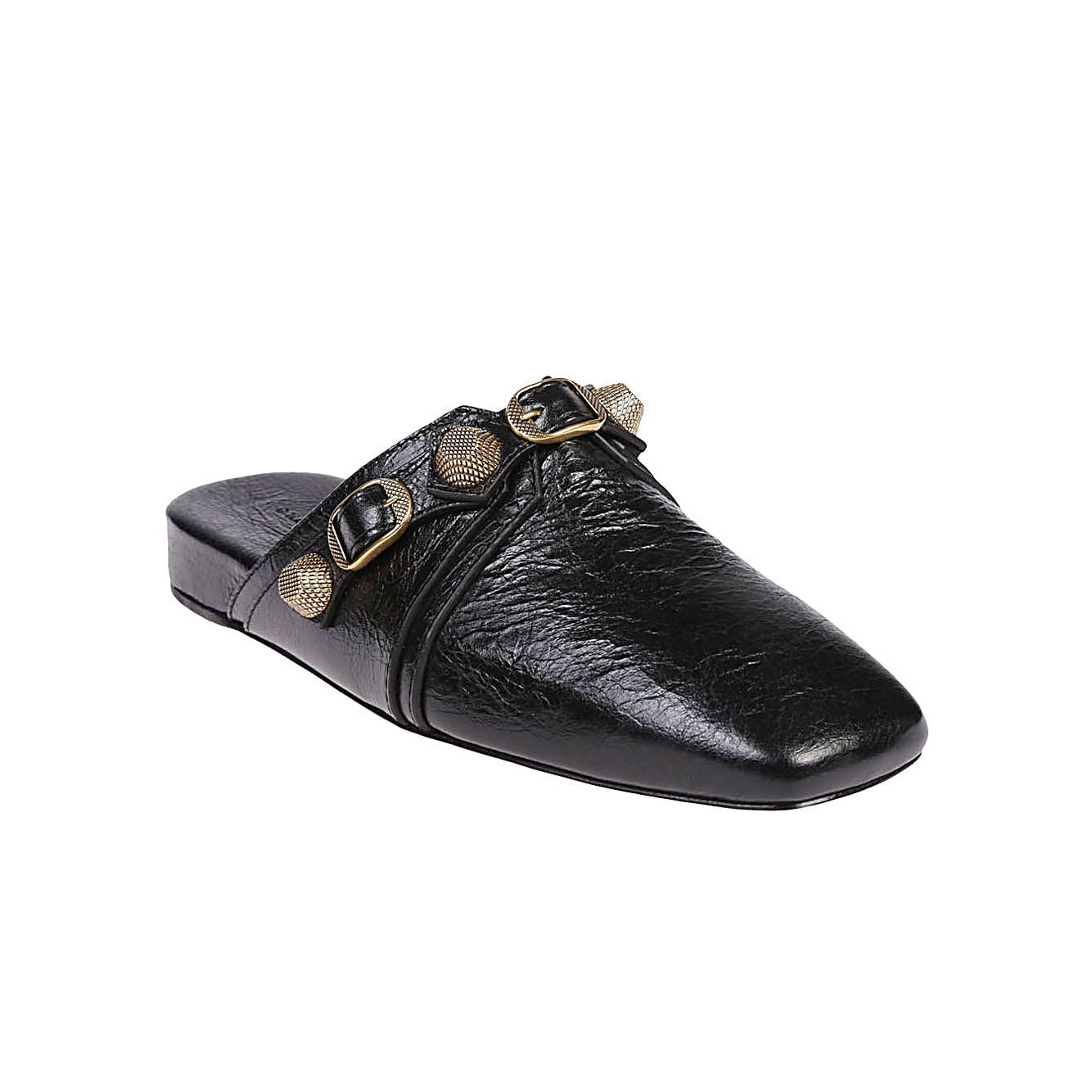 Balenciaga Cozy Cagole leather mules in black