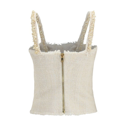 Balmain Beige Polyester Blouse