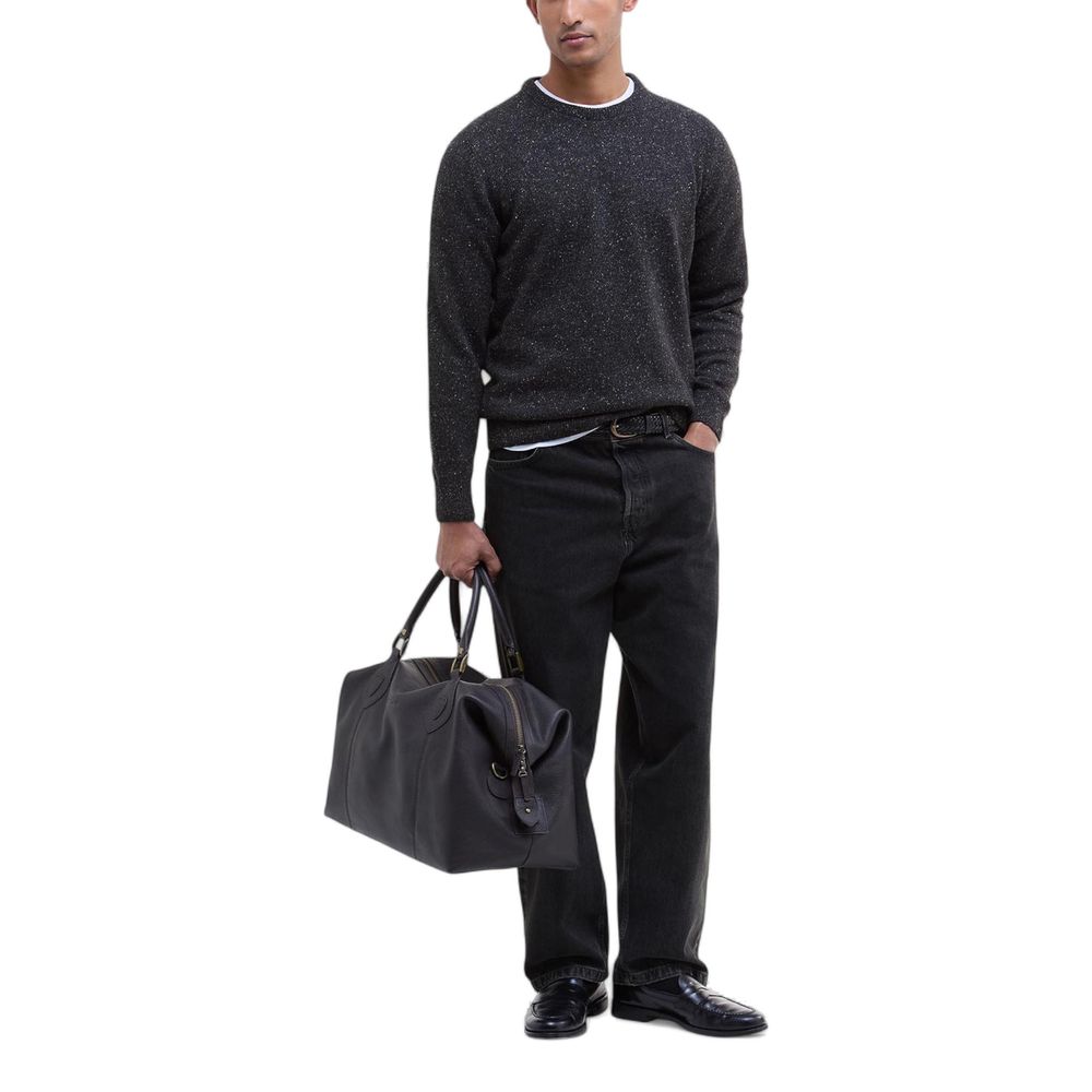 Barbour Black Wool Sweatshirt 1728,71956299936,Barbour,Black,Clothing,IT46 | M,IT48 | L,IT52 | XL,Men,New with tags,Sweaters - Clothing,Sweatshirts - Sweaters - Clothing