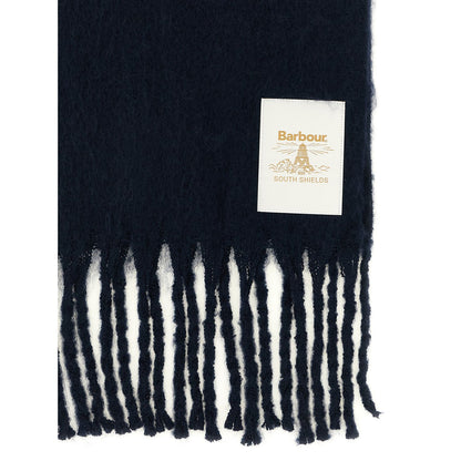 Barbour Blue Polyester Scarf
