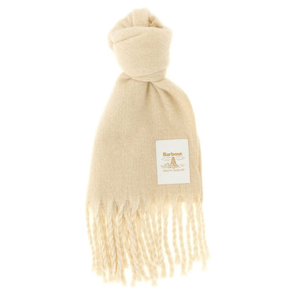 Barbour White Polyester Scarf