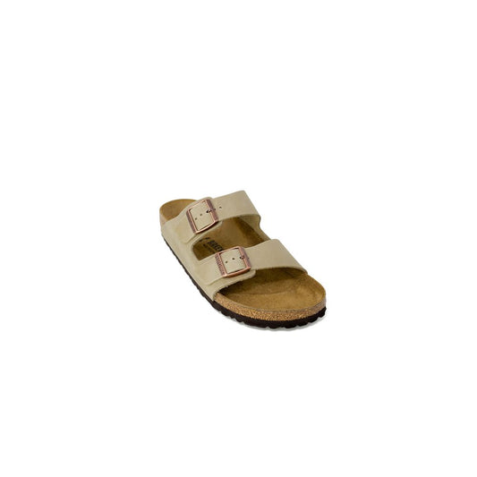 Birkenstock Beige Synthetic Slippers Birkenstock