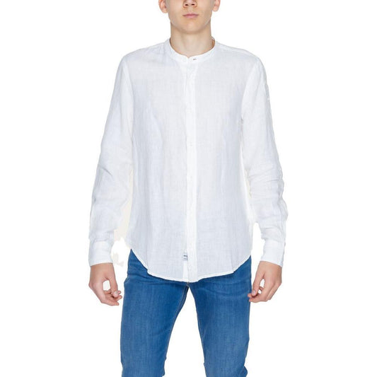 Blauer Blauer White Linen Shirt BL-13447600008-IT44 | S 1728,71956299936,Blauer,Clothing,IT44 | S,IT46 | M,IT52 | XL,Men,Men - Clothing,New with tags,Shirts - Men - Clothing,White