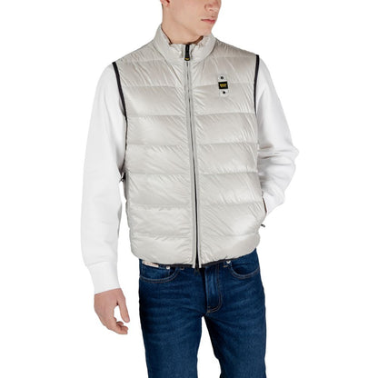 Blauer Gray Polyamide Sleveless Jacket