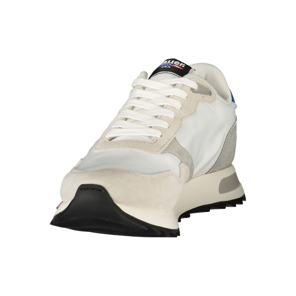 Blauer White Polyester Men's Sneaker1728,67403481248,Athletic - Sneakers - Shoes,Blauer,EU40/US7,EU41/US8,EU42/US9,EU43/US10,EU44/US11,EU45/US12,Men,New with tags,Shoes,Sneakers - Shoes,White