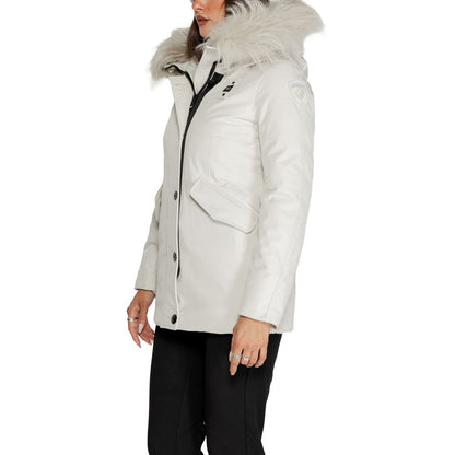 Blauer White Polyester Parka